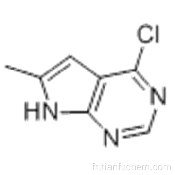 4-chloro-6-méthyl-7H-pyrrolo [2,3-d] pyrimidine CAS 35808-68-5